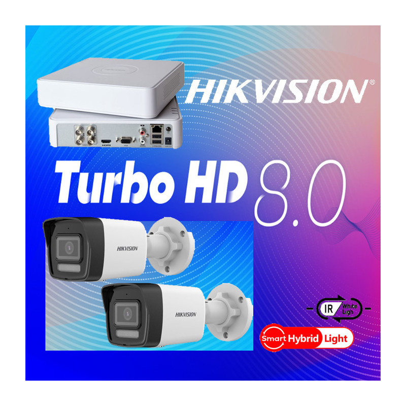 SET-2-HIKVISION-2MP-THD8-DS-2CE16D0T-LFS-FULL HD-IR30m - Kamerové s...