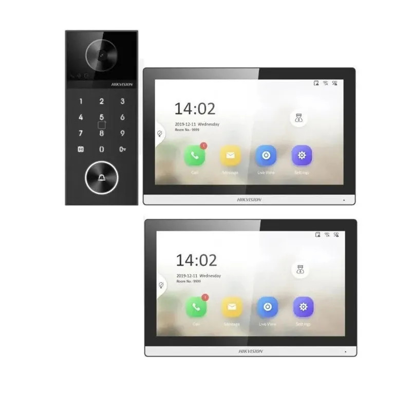 Hikvision DS-KIS612-P IP-set, 2x monitor, PoE, WIFI, 2x výstup - Pr...