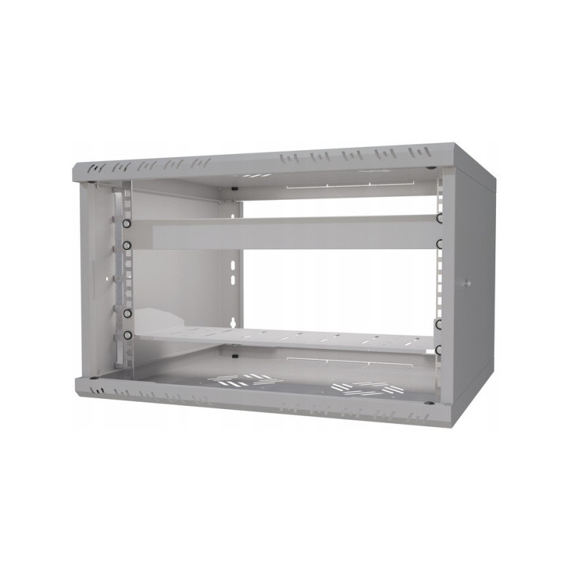 Skriňa 19"RACK závesná 6U/540x450, +Pevná polica, +Maskovací panel ...