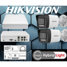 Kamerový set NVR s Poe+2x IP kamera-HIKVISION-DS-2CD1043G2-LIU, 4MP...