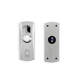 Odchod.tlačidlo PKB-512, povrchové, LED, úzke, Tlačítko, INOX - Prí...
